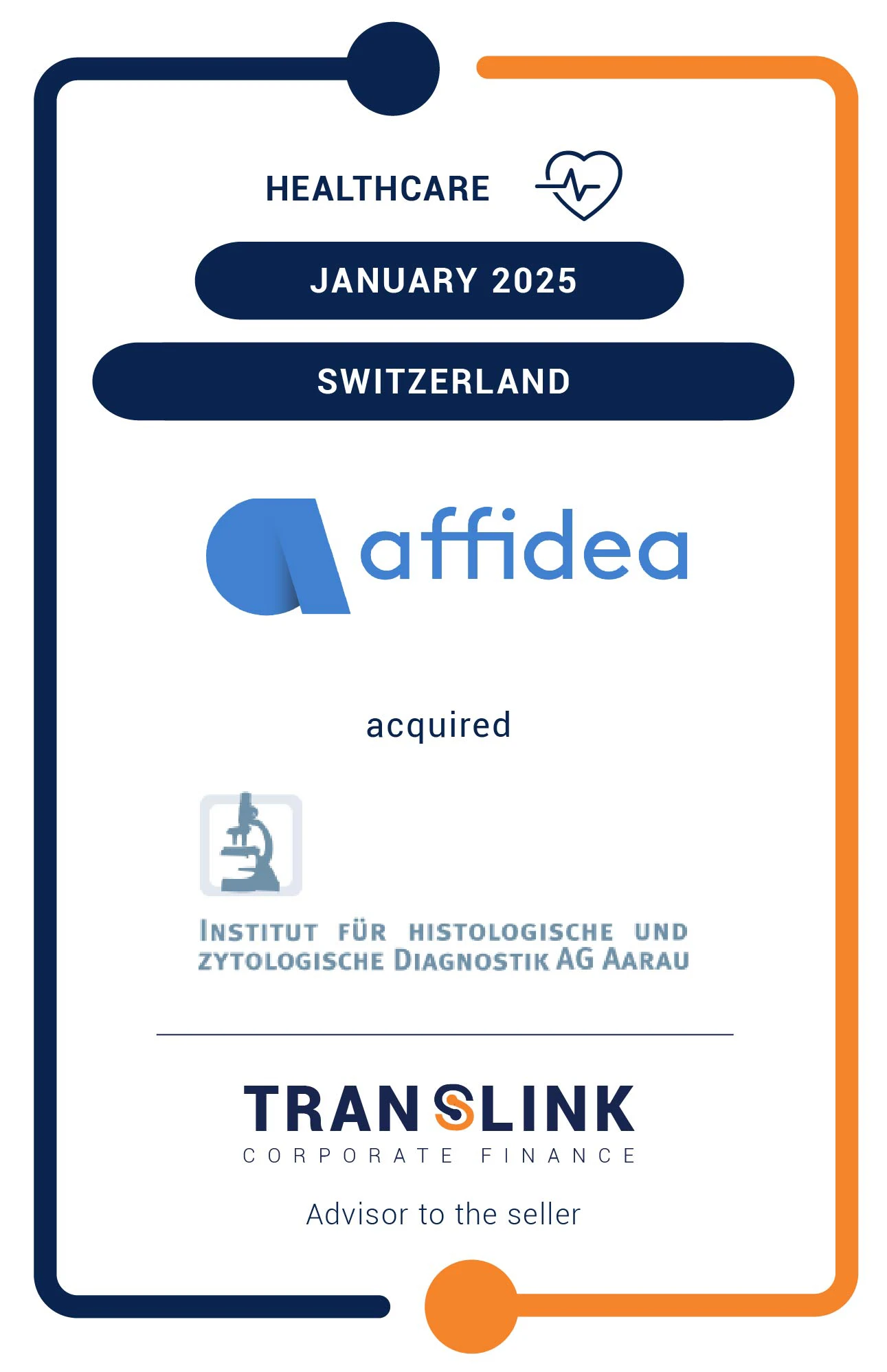 Translink Corporate Finance acted as the advisor to the shareholders of IHZD on the sale of their shares to Affidea Group